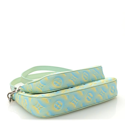 Louis Vuitton Empreinte Monogram Summer Stardust Multi Pochette Accessories Water Green 4 of 10