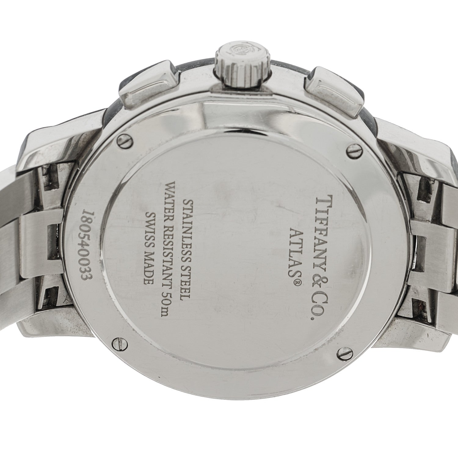Tiffany Stainless Steel 36mm Atlas Dome Chronograph Quartz Watch 4 of 4