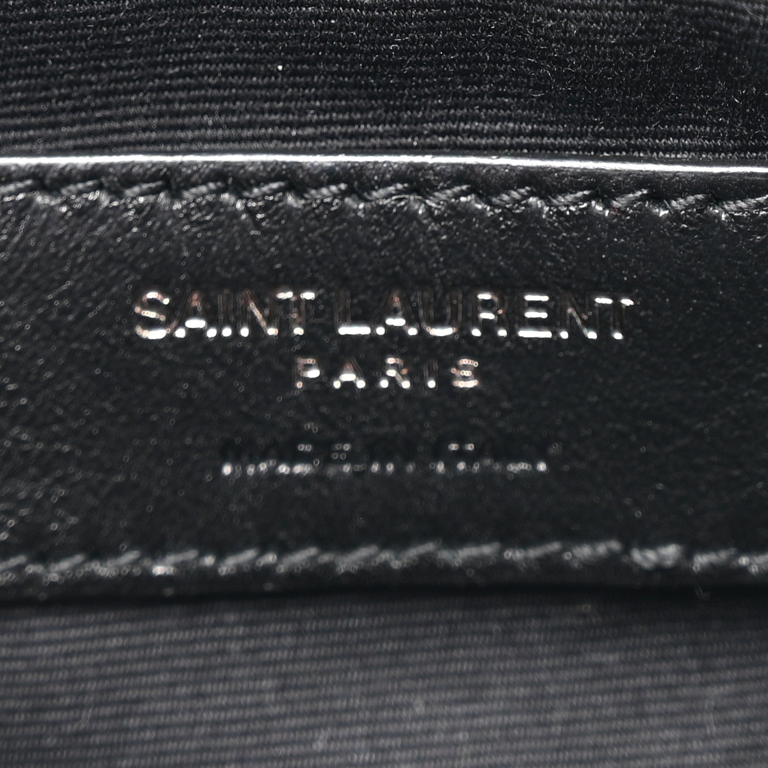 Saint Laurent Calfskin Matelasse Monogram Lou Belt Bag Black 5 of 11