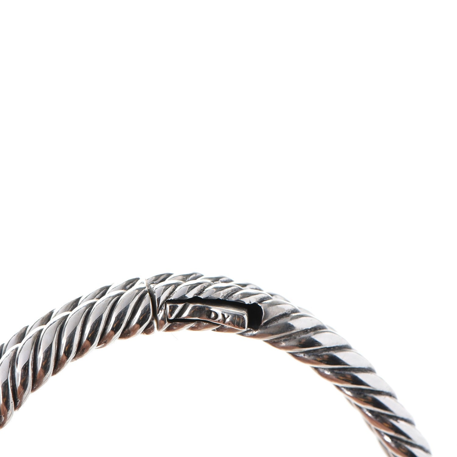 David Yurman Sterling Silver 18K Gold 10mm Single Loop Labyrinth Bracelet 5 of 5