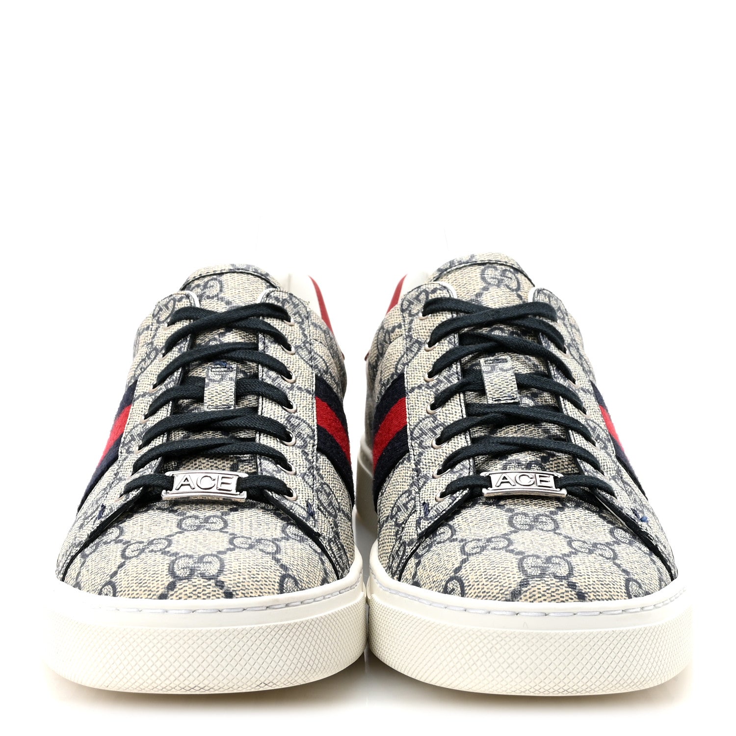 Gucci GG Supreme Monogram Womens Ace Low-Top Sneaker 40 Beige 3 of 10