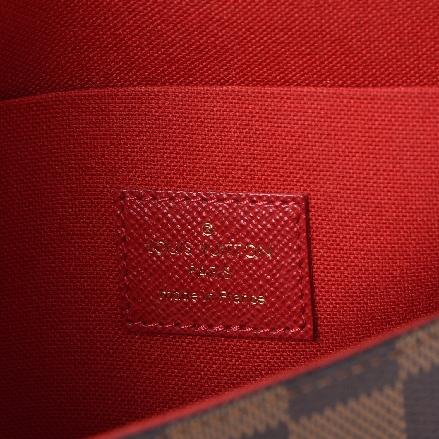 Louis Vuitton Damier Ebene Pochette Felicie Chain Wallet 10 of 11