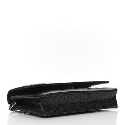 Chanel Caviar Quilted Wallet On Chain WOC Black 4 of 12