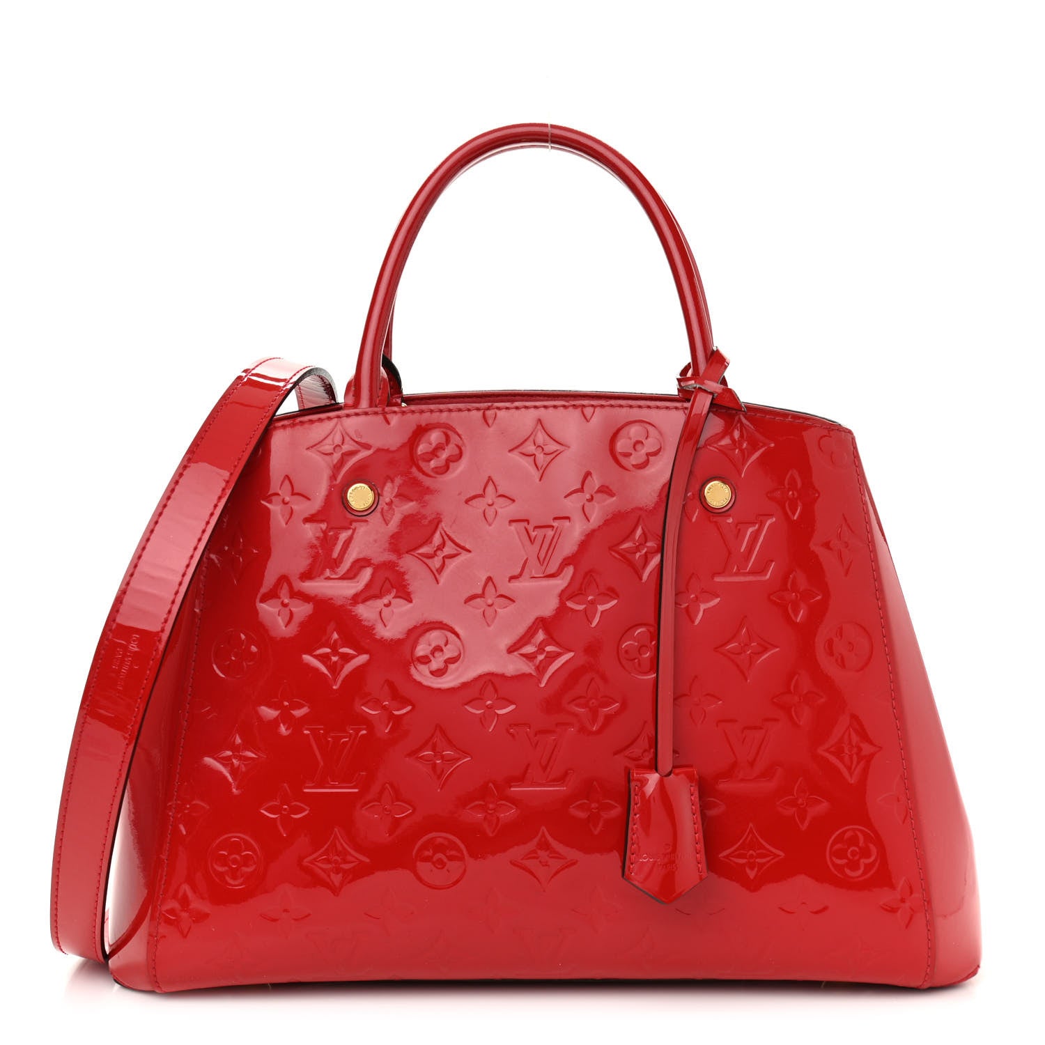 Louis Vuitton Vernis Montaigne MM Cherry 1 of 16