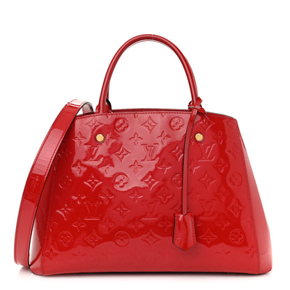 Louis Vuitton Vernis Montaigne MM Cherry 1 of 16