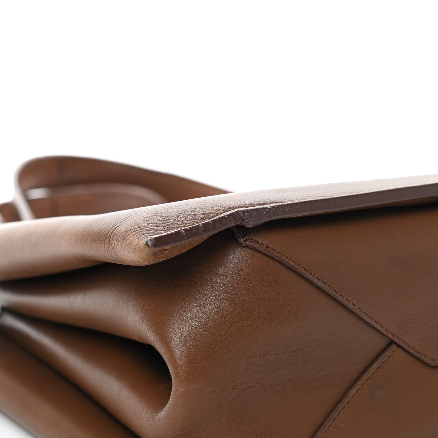 Calfskin Medium Tri-Fold Bag Taupe