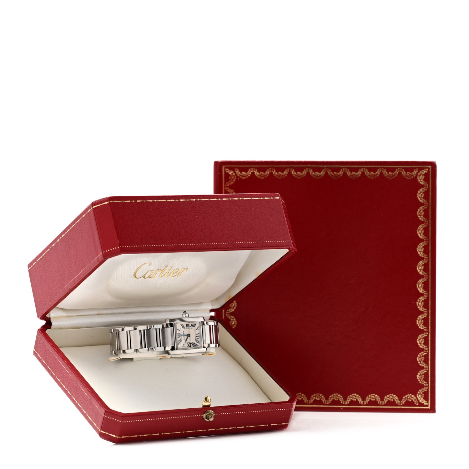 Cartier Stainless Steel 20mm Tank Francaise Quartz Watch 7 of 7