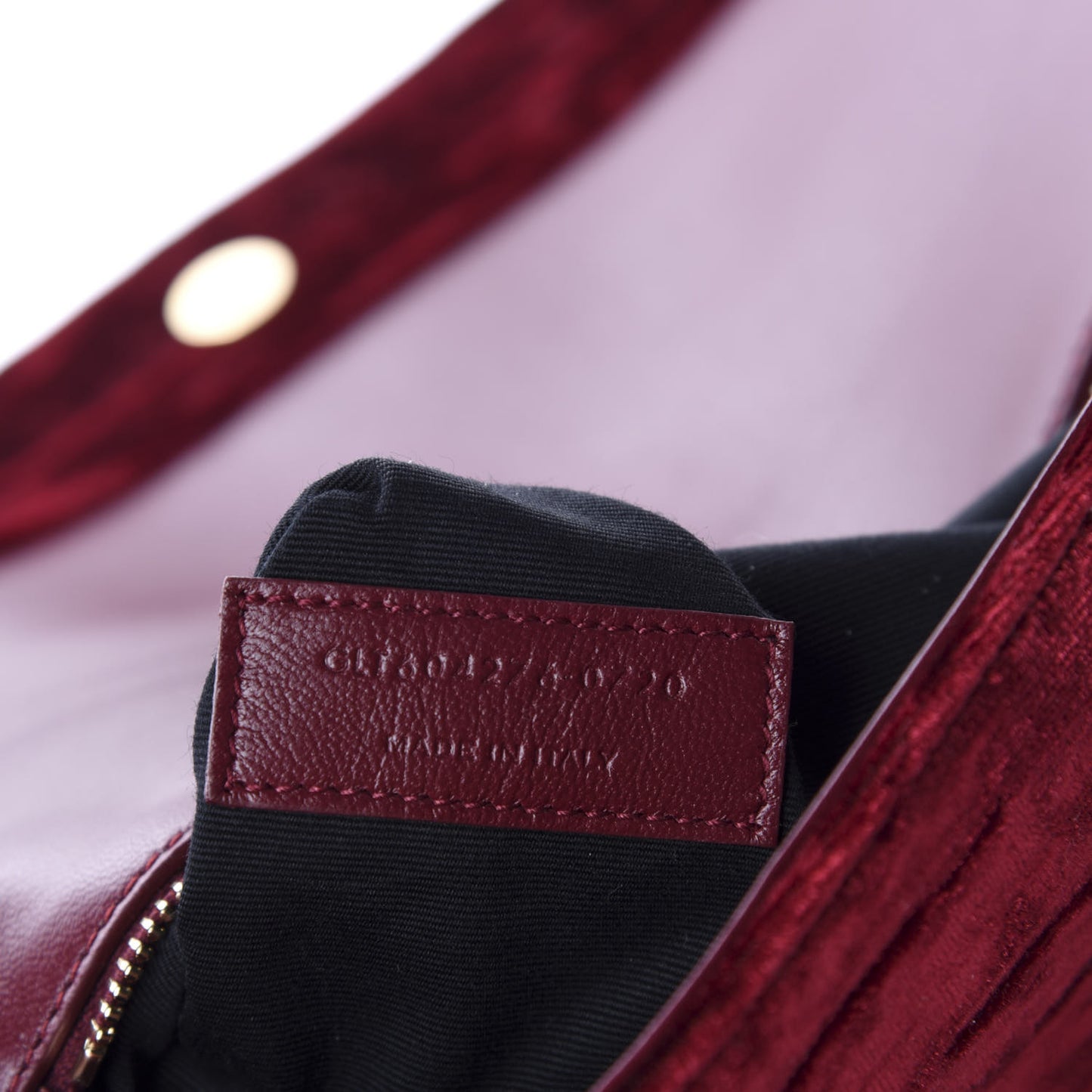 Velvet Monogram Tassel Kate 99 Red