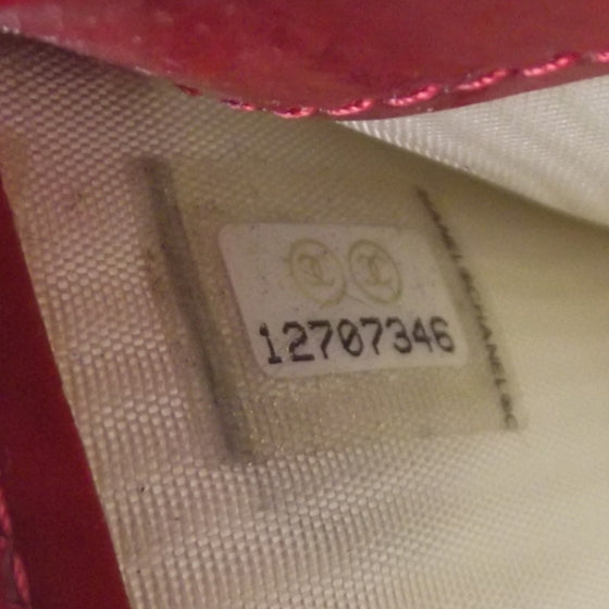 Chanel Patent Credit Card Holder Red 8 of 8