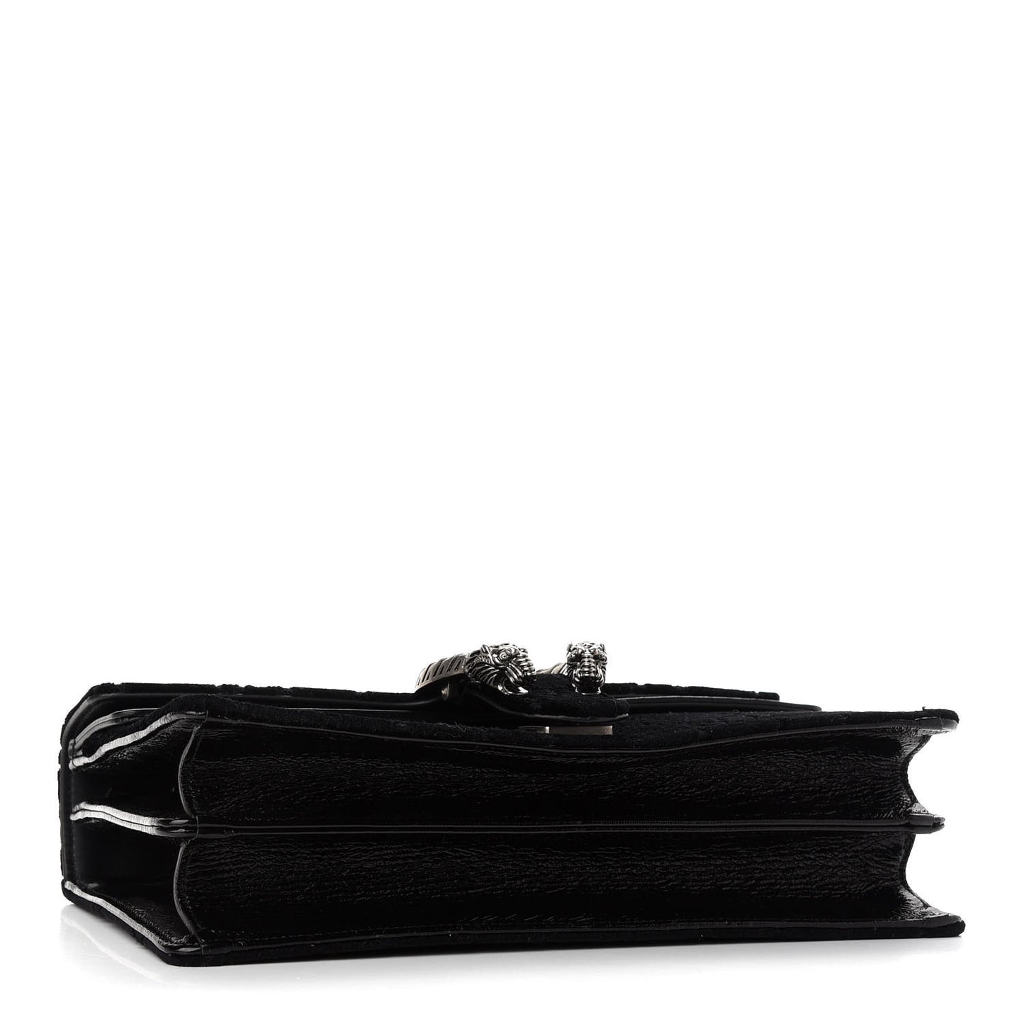 Velvet GG Monogram Small Dionysus Shoulder Bag Black