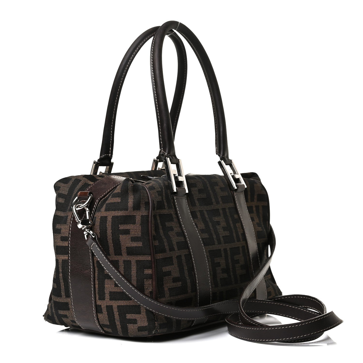 Fendi Zucca Boston Tobacco 3 of 27