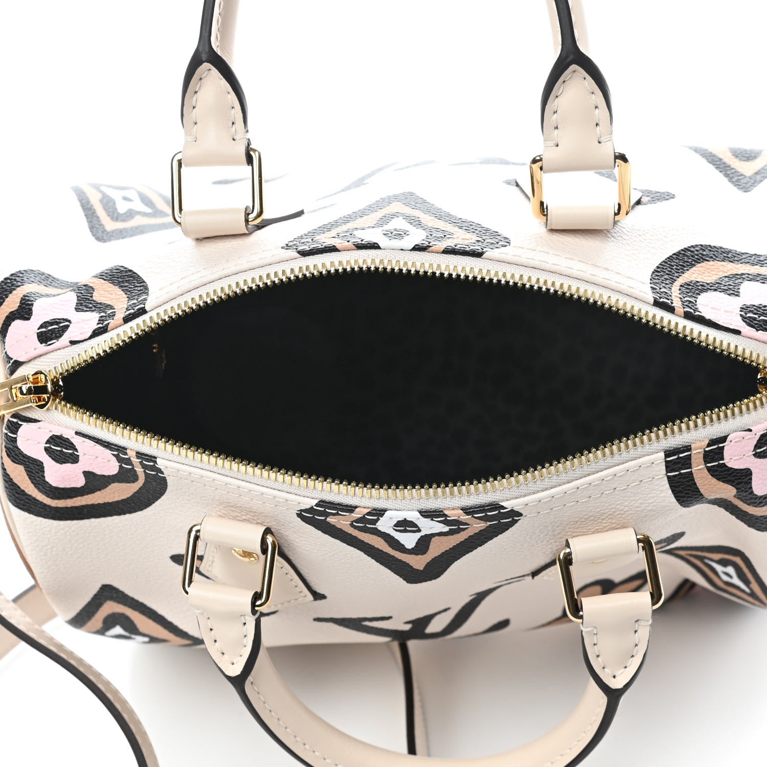 Louis Vuitton Monogram Giant Wild At Heart Speedy Bandouliere 25 Creme 4 of 4