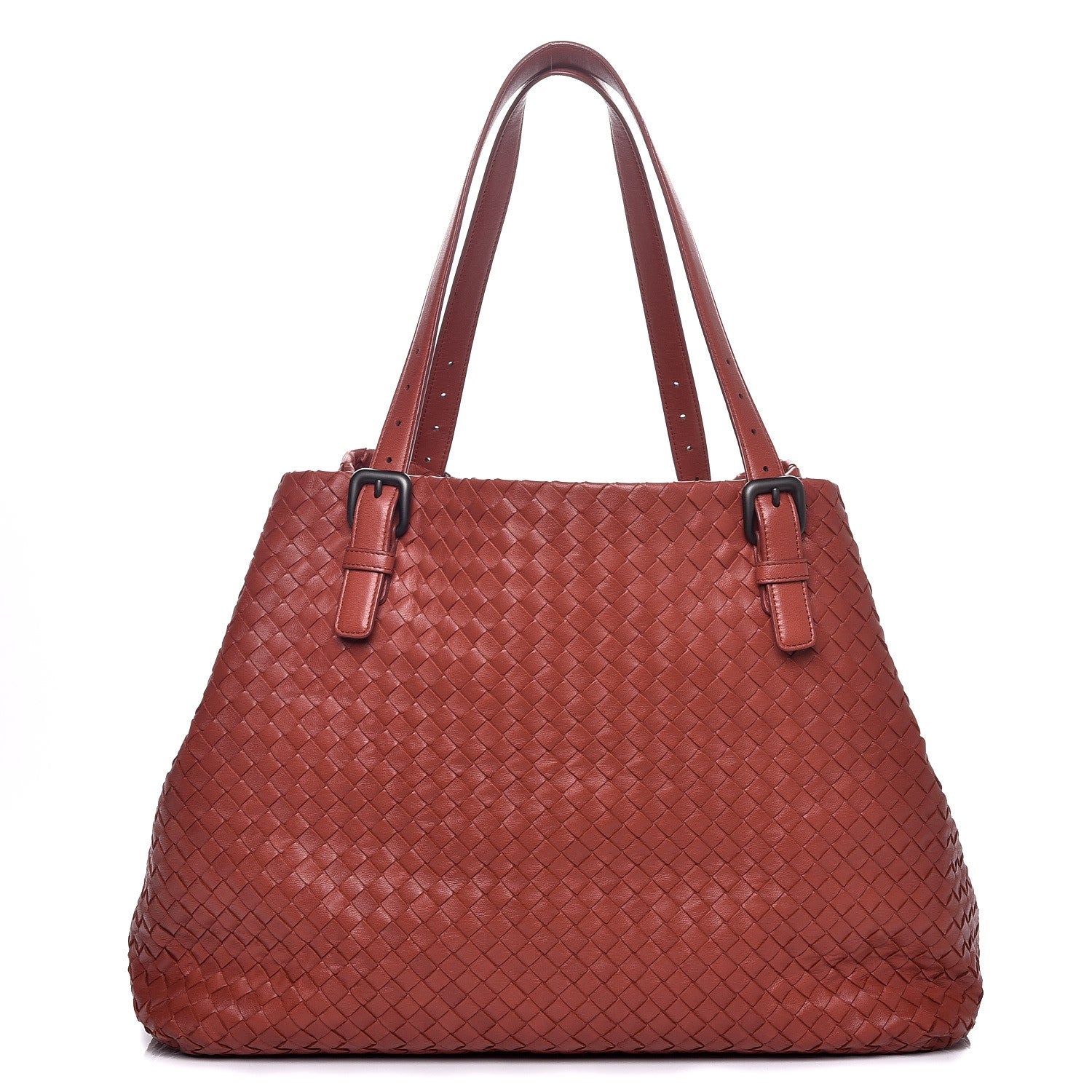 Bottega Veneta Nappa Intrecciato Large Seamless Tote Burnt Red 1 of 7