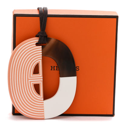 Hermes Buffalo Horn Lacquer Lift Remix Necklace PM Meringue 6 of 6