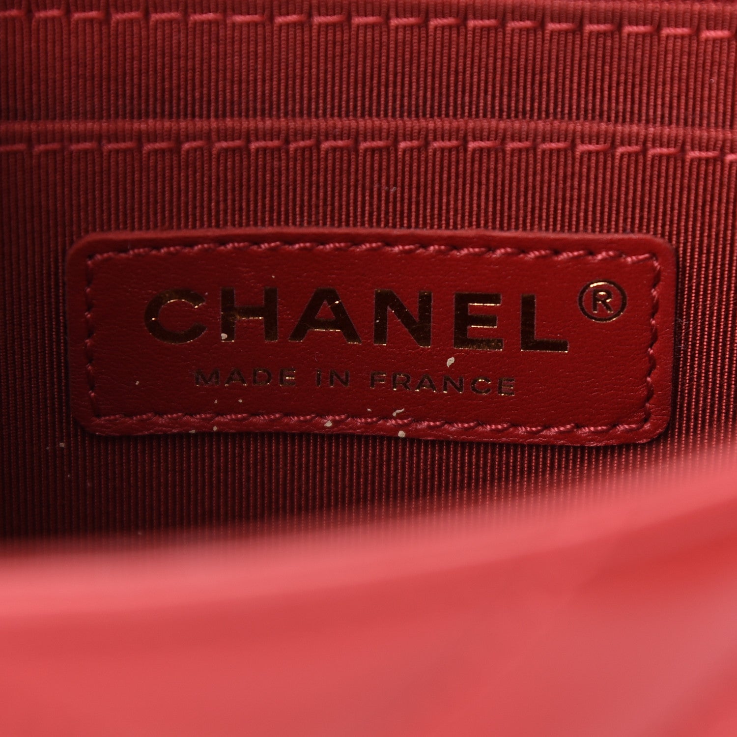Chanel Calfskin Chevron Quilted Mini Statement Flap Red 6 of 9