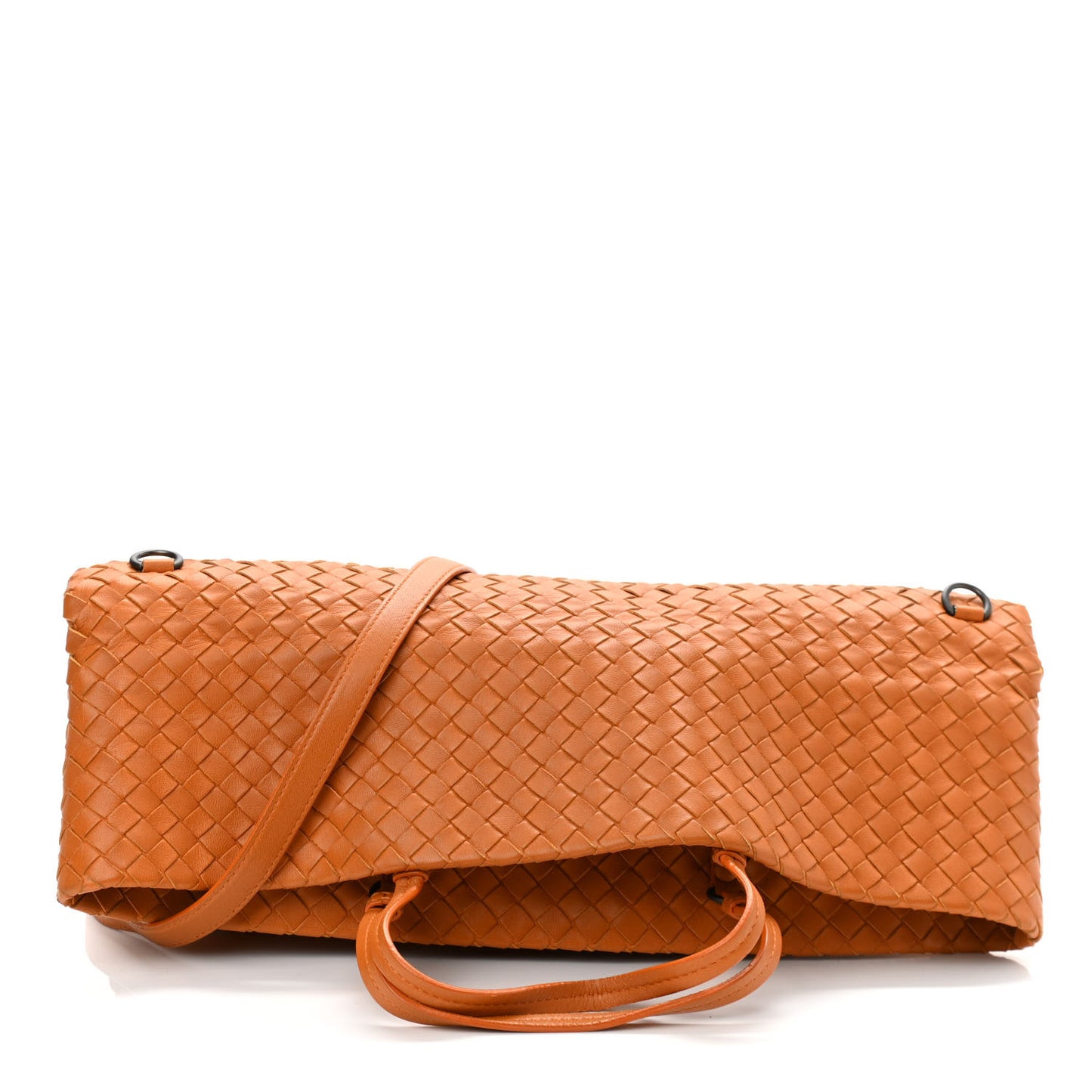Nappa Intrecciato Fold Over Tote Topaz