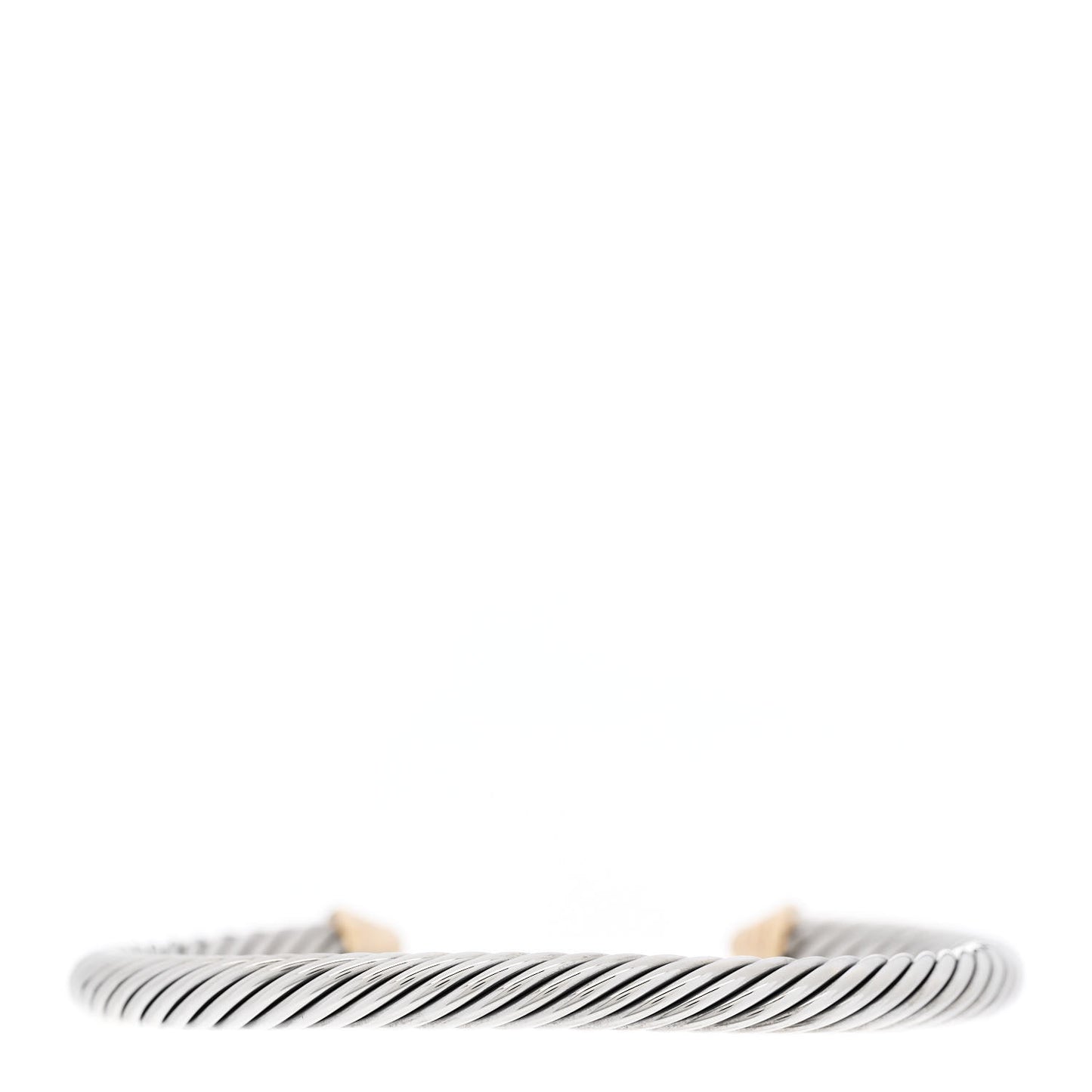 Sterling Silver 14K Yellow Gold 5mm Cable Classics Bracelet