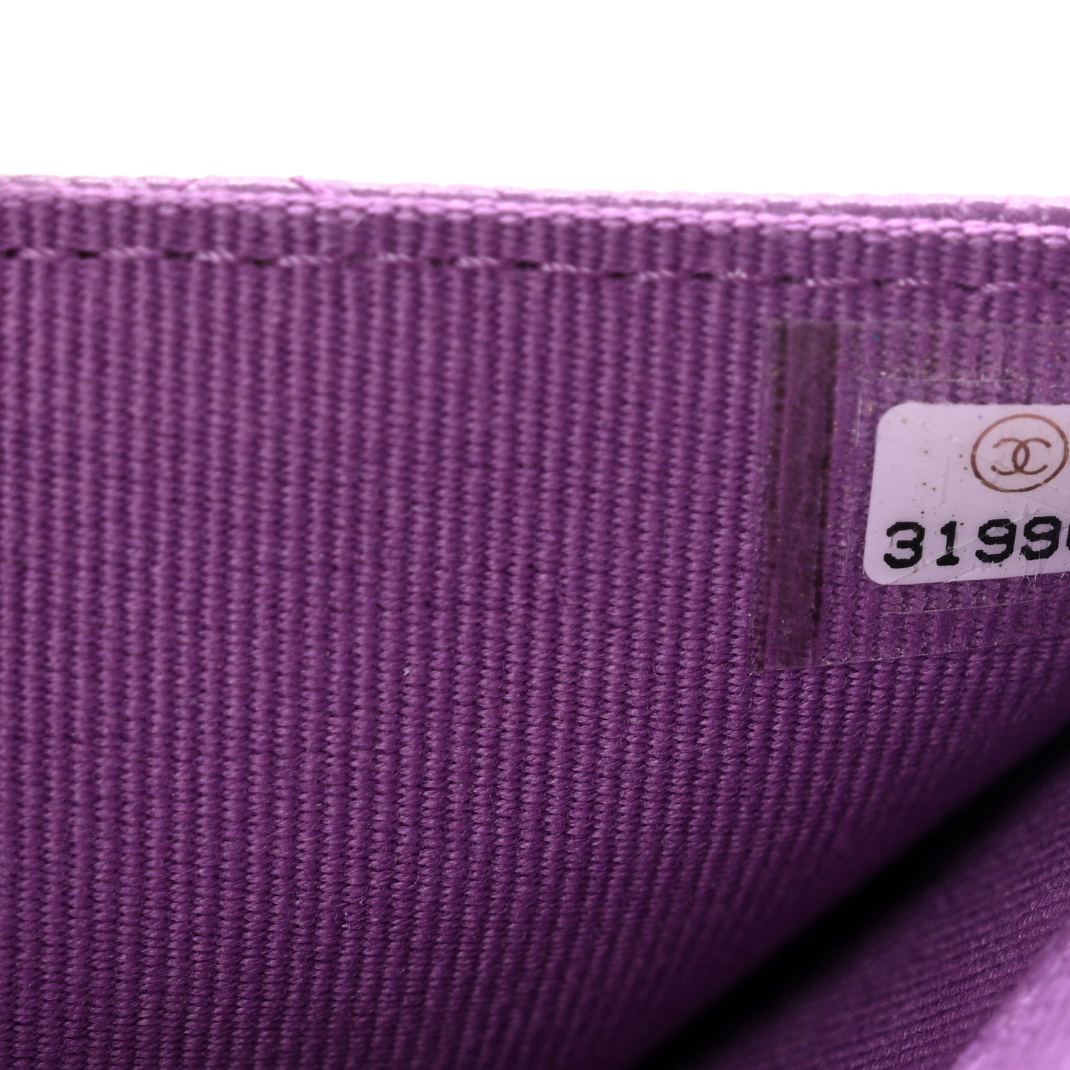 Chanel Caviar Quilted Flap Card Holder Wallet Purple 8 of 12