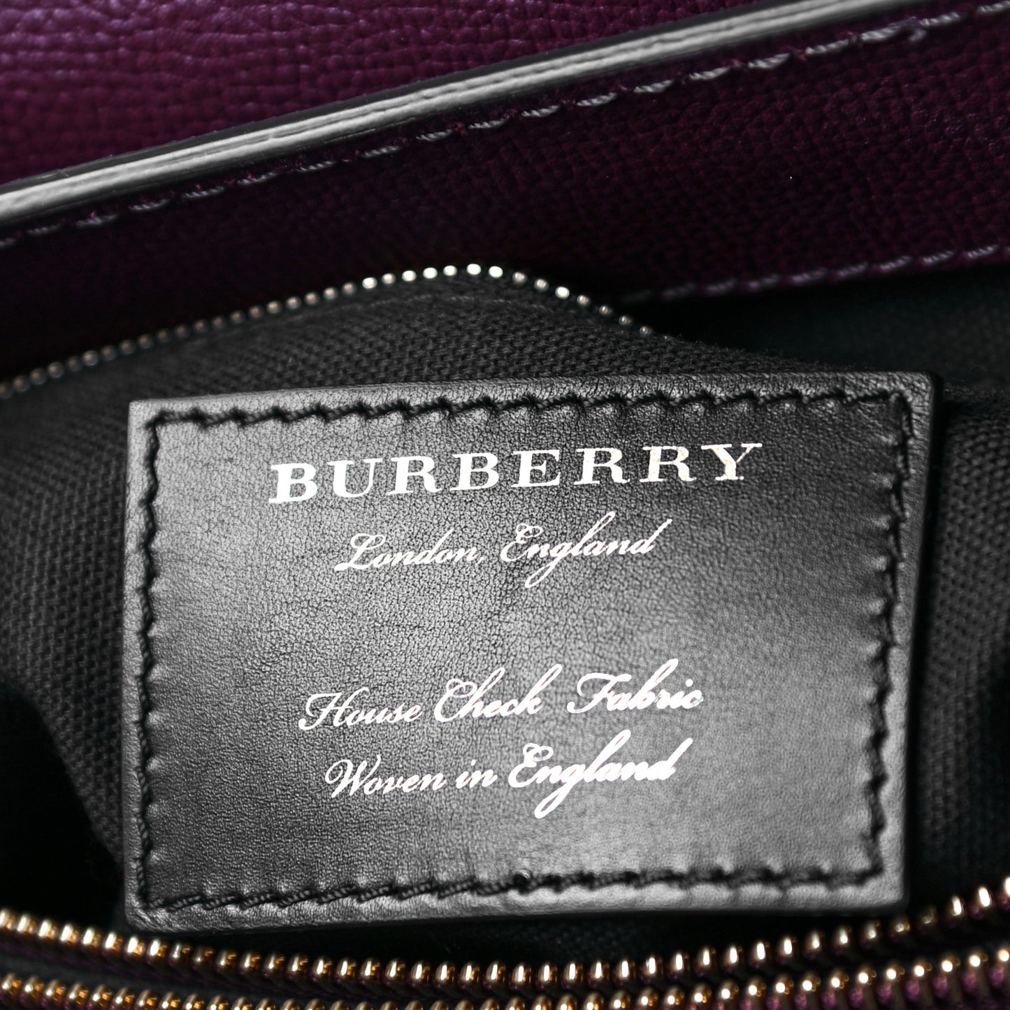 Derby Calfskin House Check Medium Camberley Burgundy