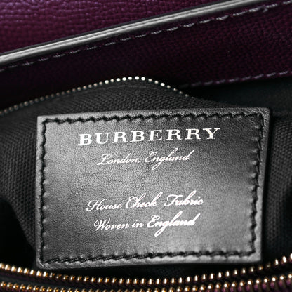 Burberry Derby Calfskin House Check Medium Camberley Burgundy 6 of 13