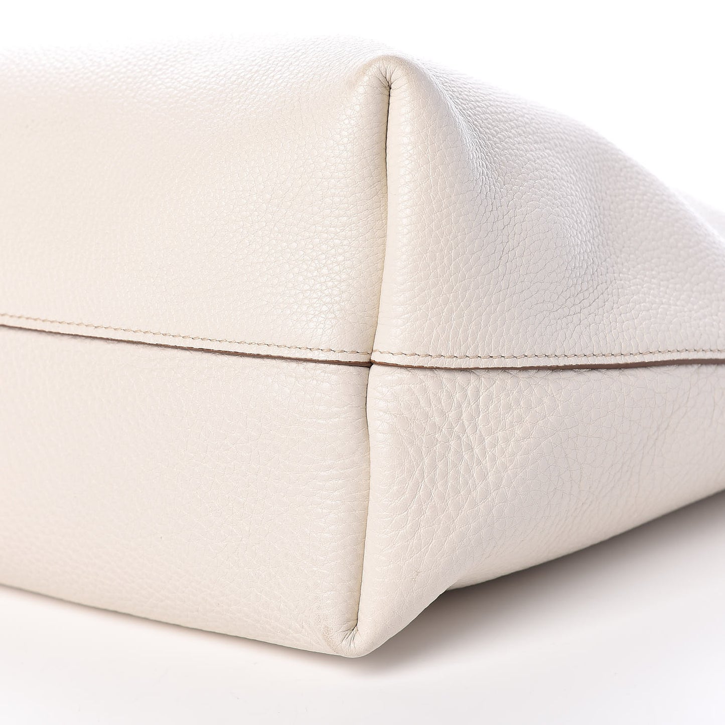 Calfskin Large Concept Shopper Tote Off White