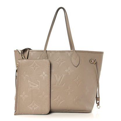 Louis Vuitton Empreinte Monogram Giant Neverfull MM Tourterelle 1 of 9