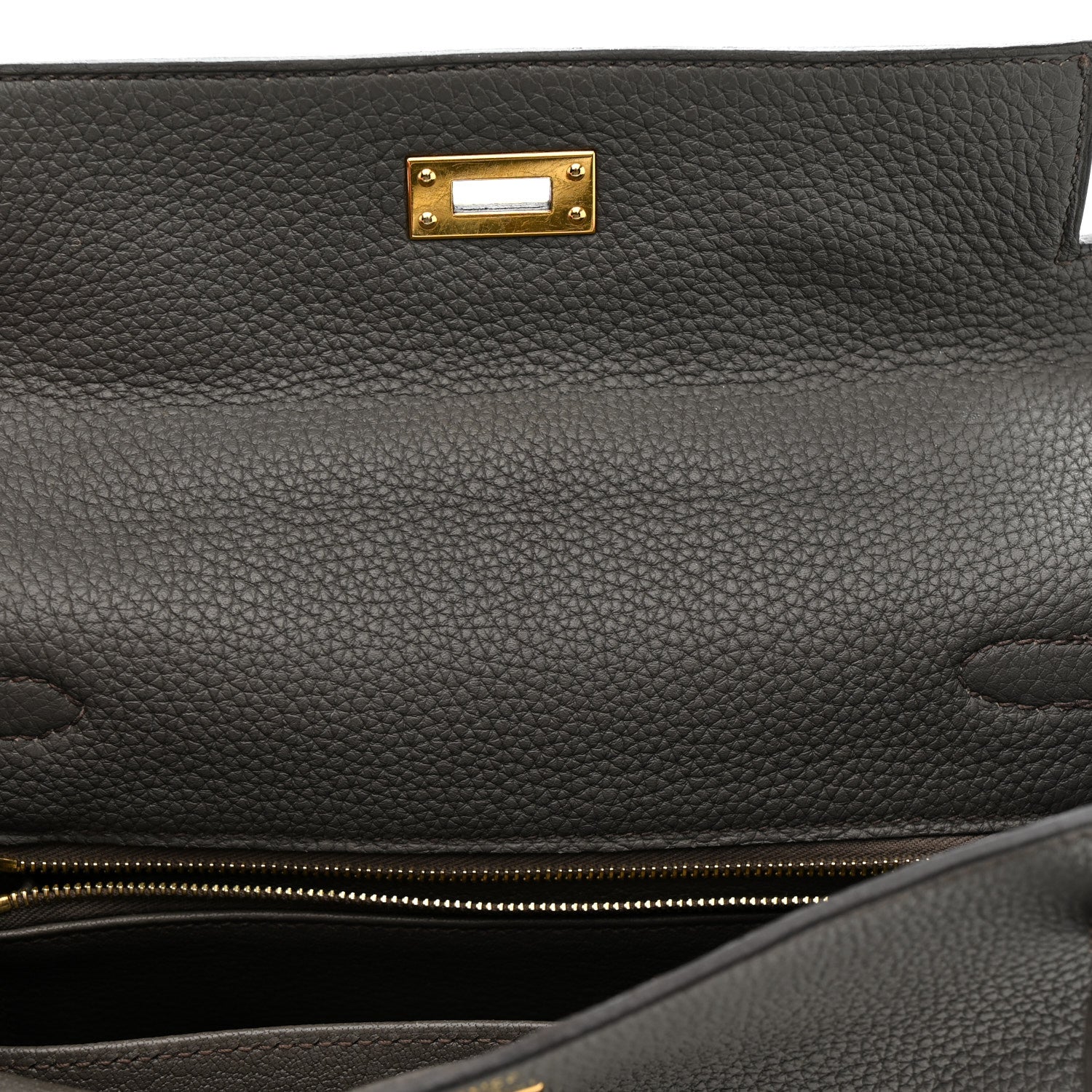 Hermes Togo Kelly Retourne 25 Etain 12 of 12