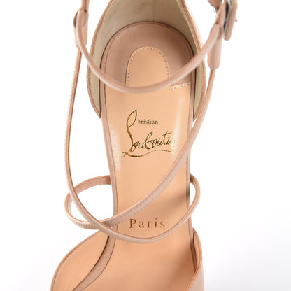 Christian Louboutin Shiny Nappa Suzanna 100 Pumps 38 Nude 7 of 8