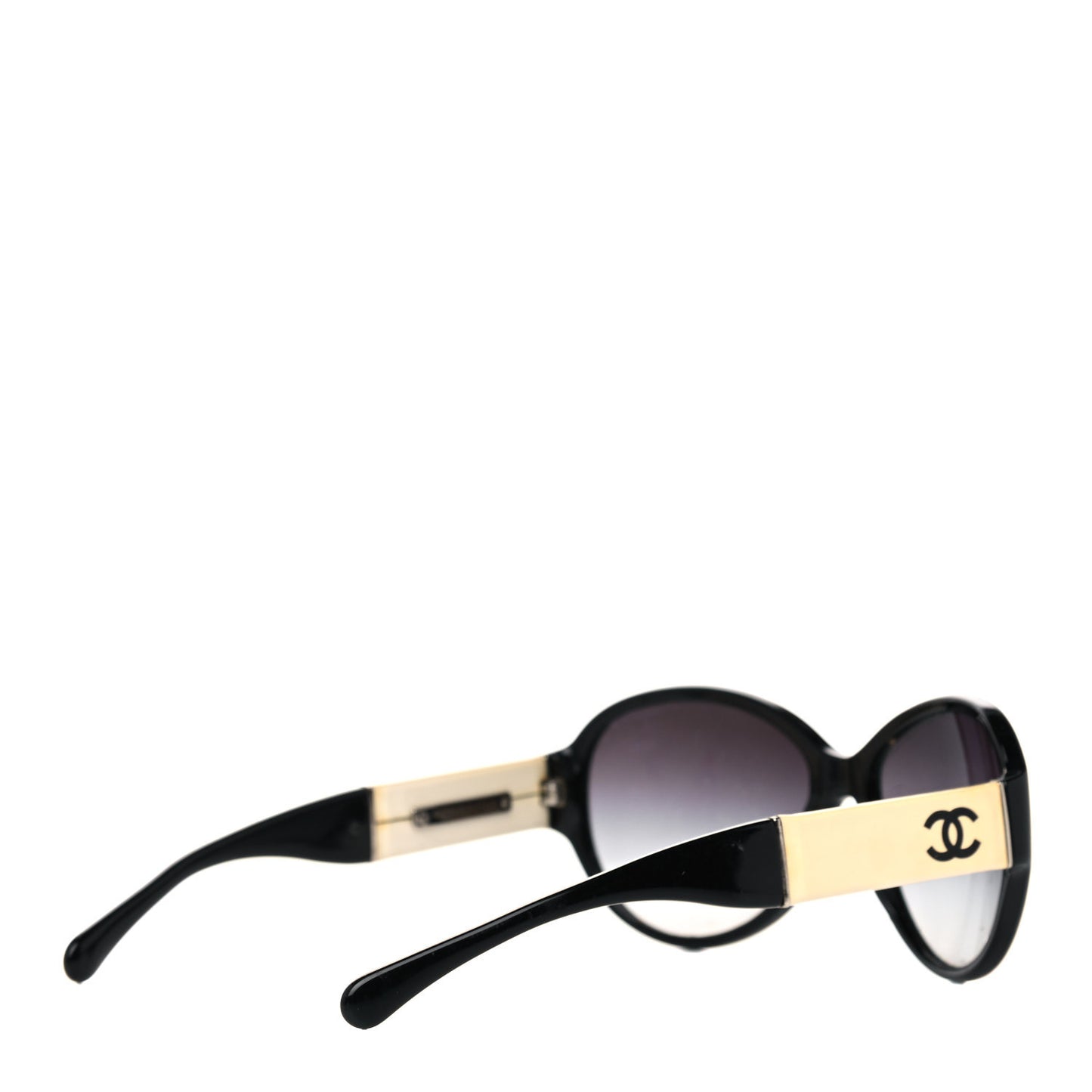 Acetate CC Sunglasses 5229Q Black White