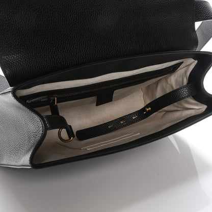 Gucci Calfskin GG Marmont Messenger Bag Black 5 of 7