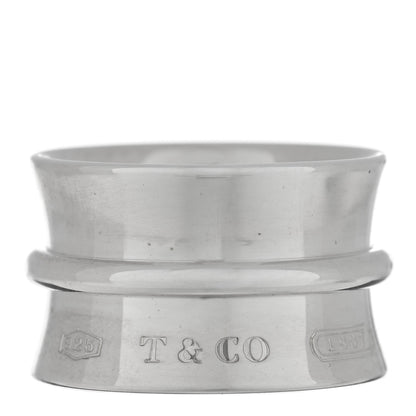 Tiffany Sterling Silver Wide 1837 Band Ring 48 4.5 1 of 5