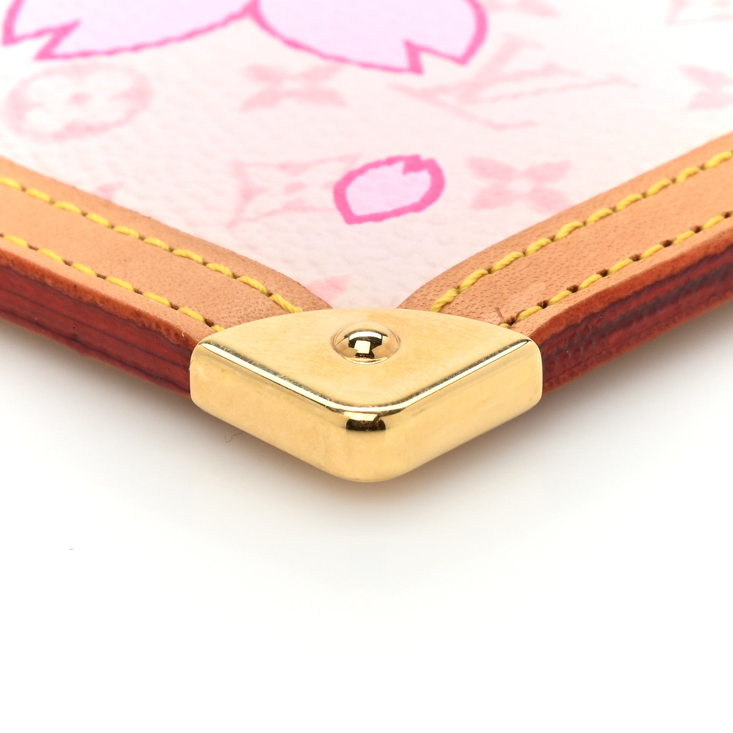 Louis Vuitton Monogram Cherry Blossom Key Pouch Pink 7 of 10