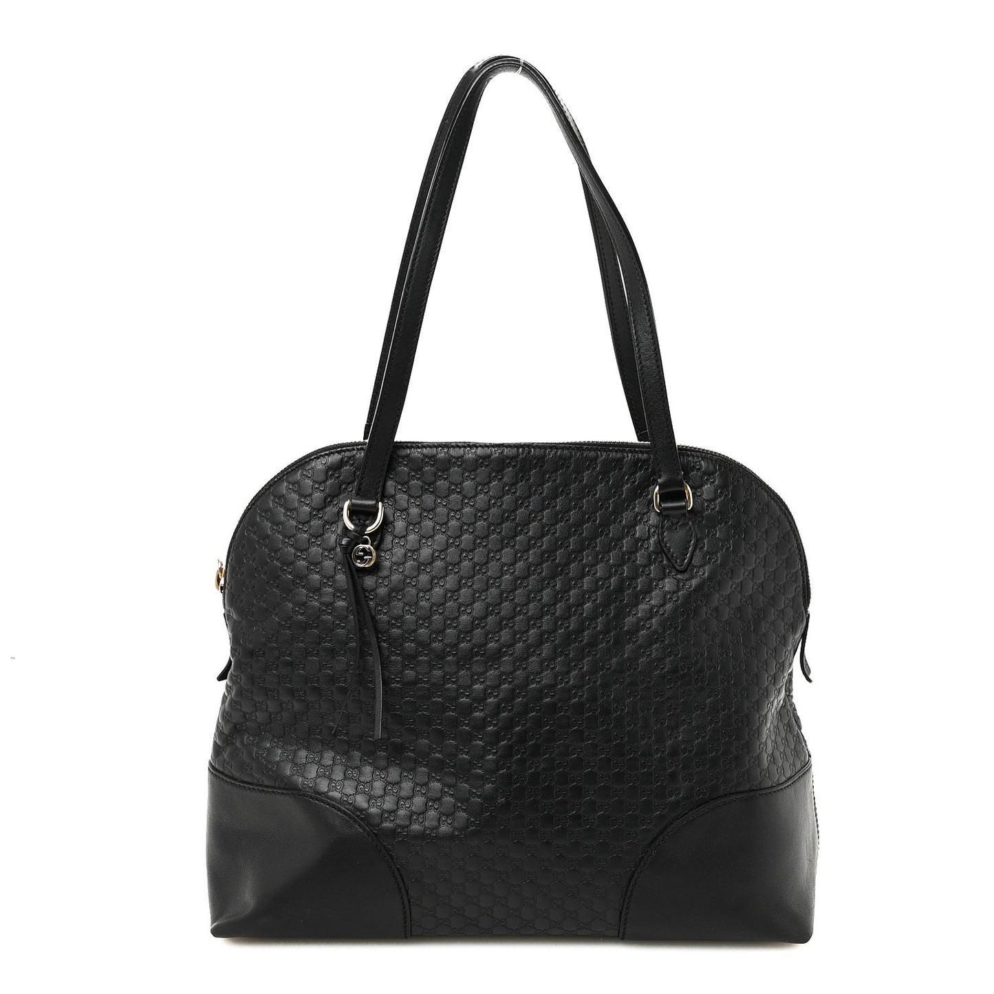 Soft Microguccissima Medium Bree Shoulder Bag Black