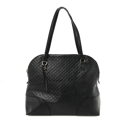 Gucci Soft Microguccissima Medium Bree Shoulder Bag Black 1 of 10