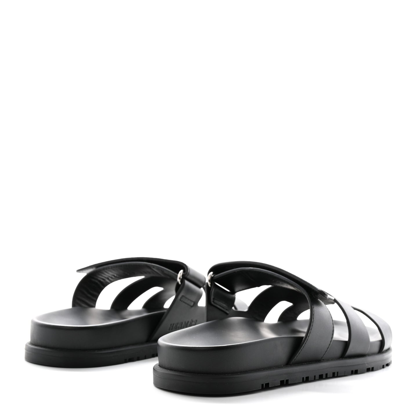 Calfskin Womens Chypre Sandals 37.5 Black