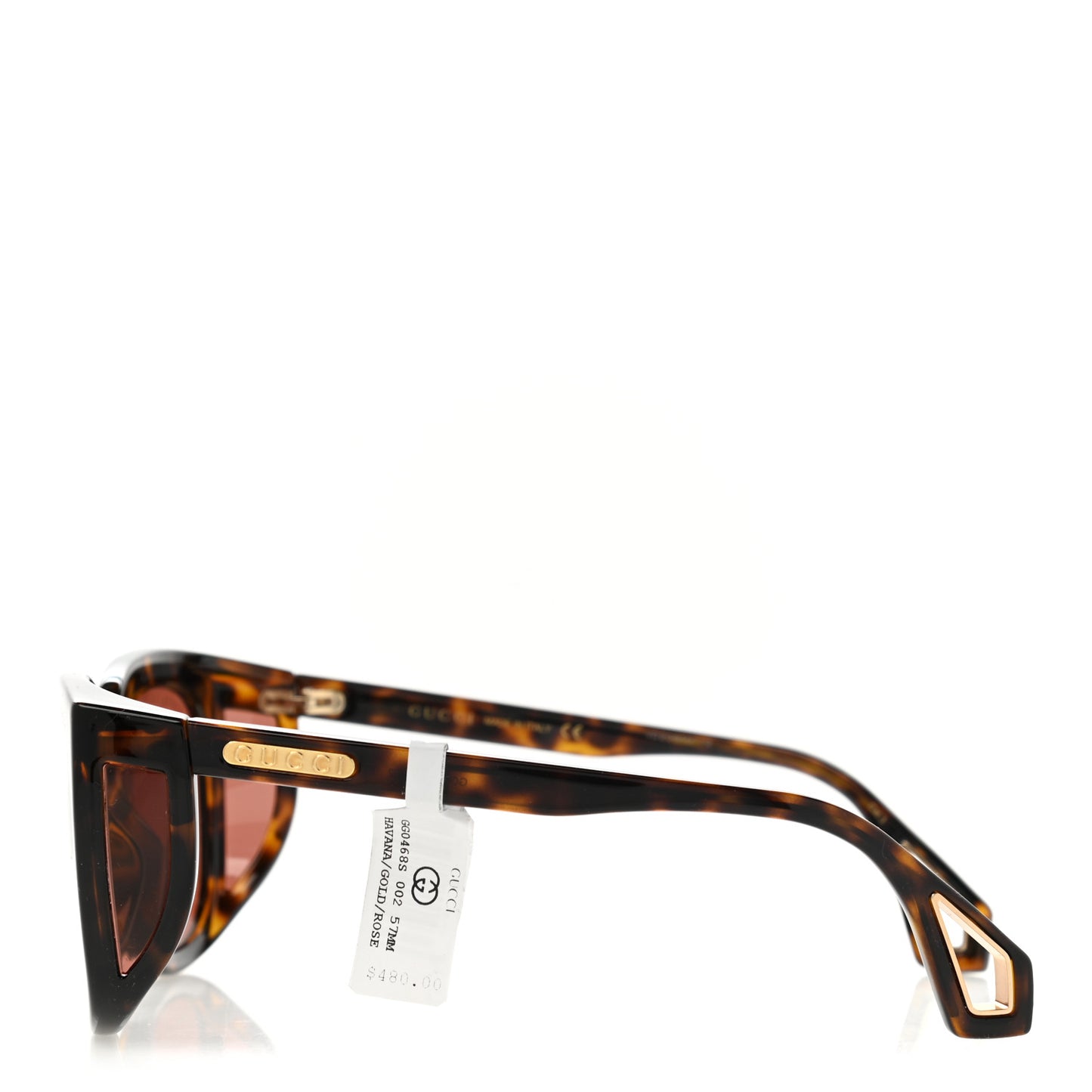 Square Frame GG0468S Sunglasses Tortoise