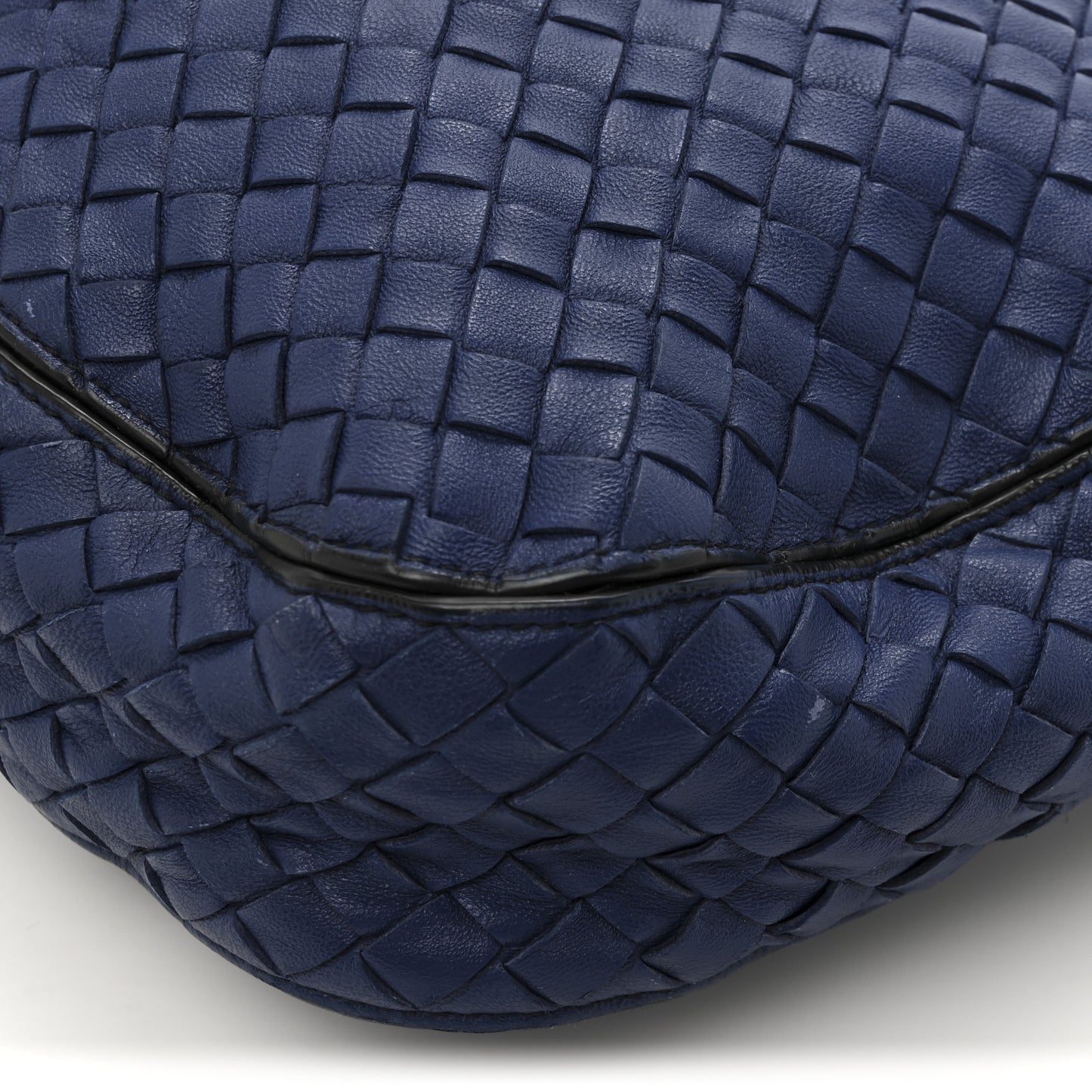 Nappa Intrecciato Small Loop Blue