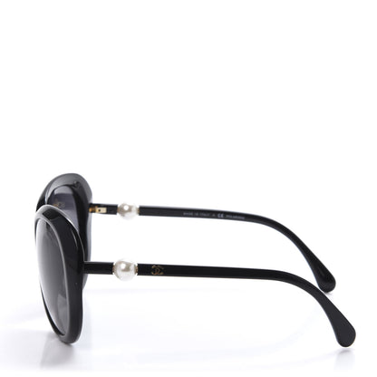 Chanel CC Pearl Polarized Sunglasses 5302-H Black 3 of 8