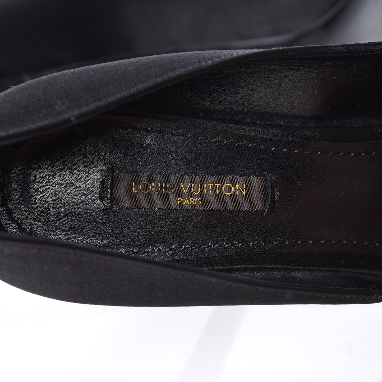 Satin Athen Peep Toe Pumps 38 Black