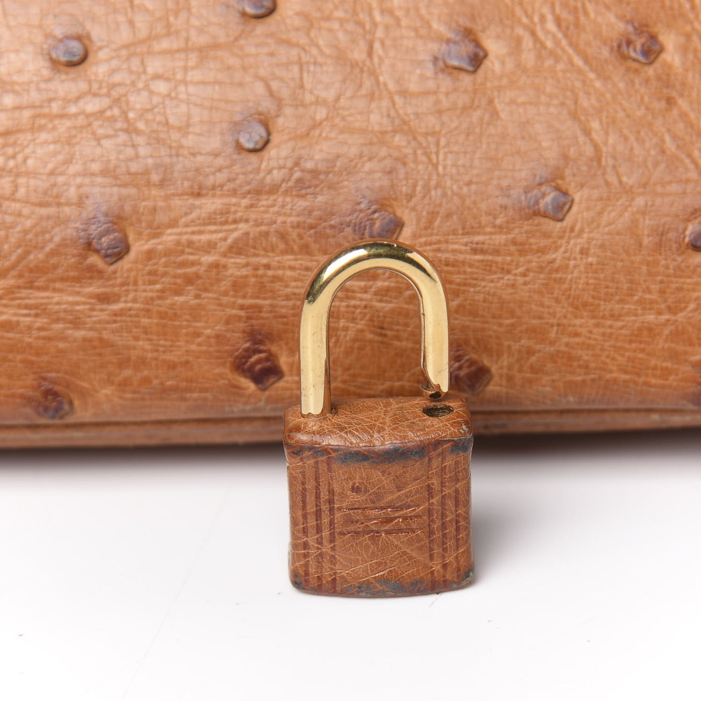 Ostrich Birkin 30 Gold