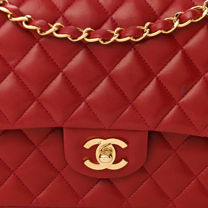 Chanel Lambskin Quilted Medium Double Flap Dark Bordeaux 8 of 11