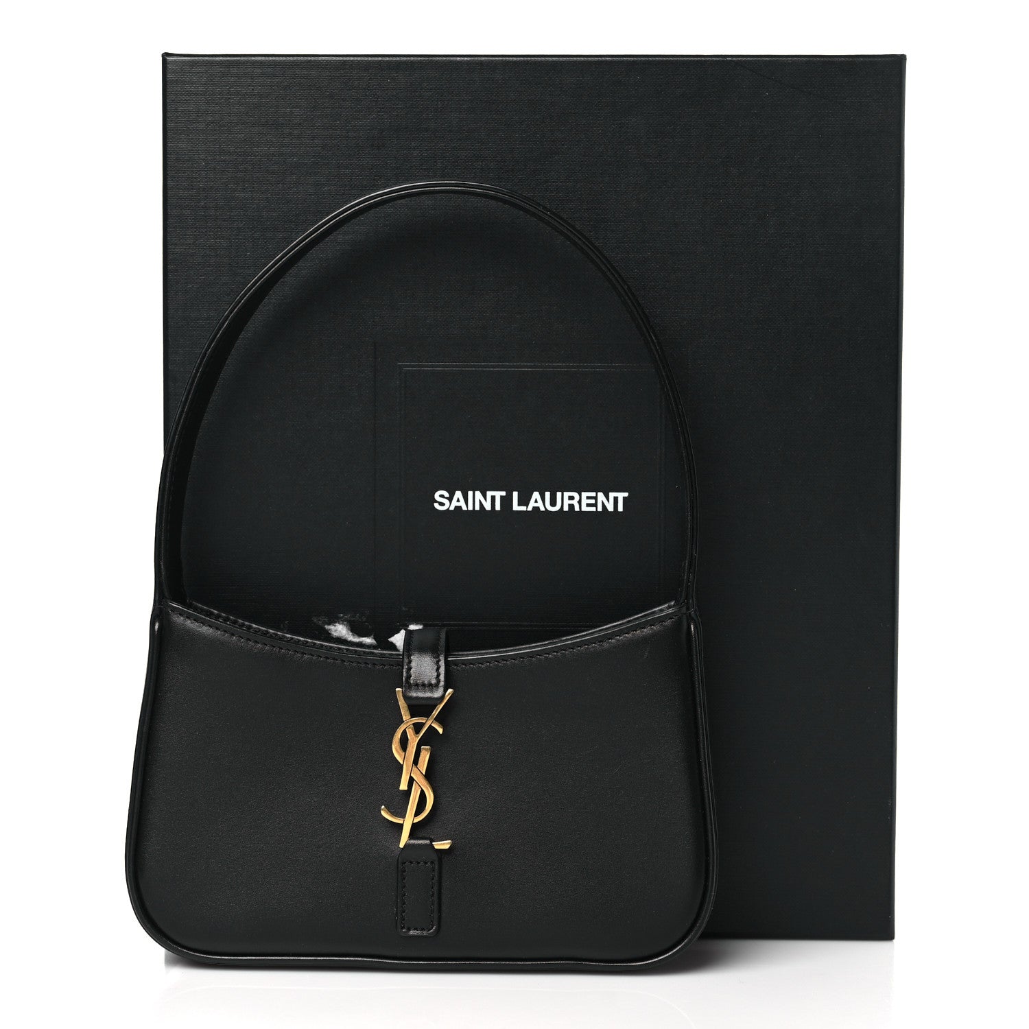 Saint Laurent Smooth Calfskin Le 5 A 7 Mini Hobo Black 10 of 10