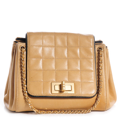 Chanel Lambskin Chocolate Bar Accordion Flap Beige 1 of 9