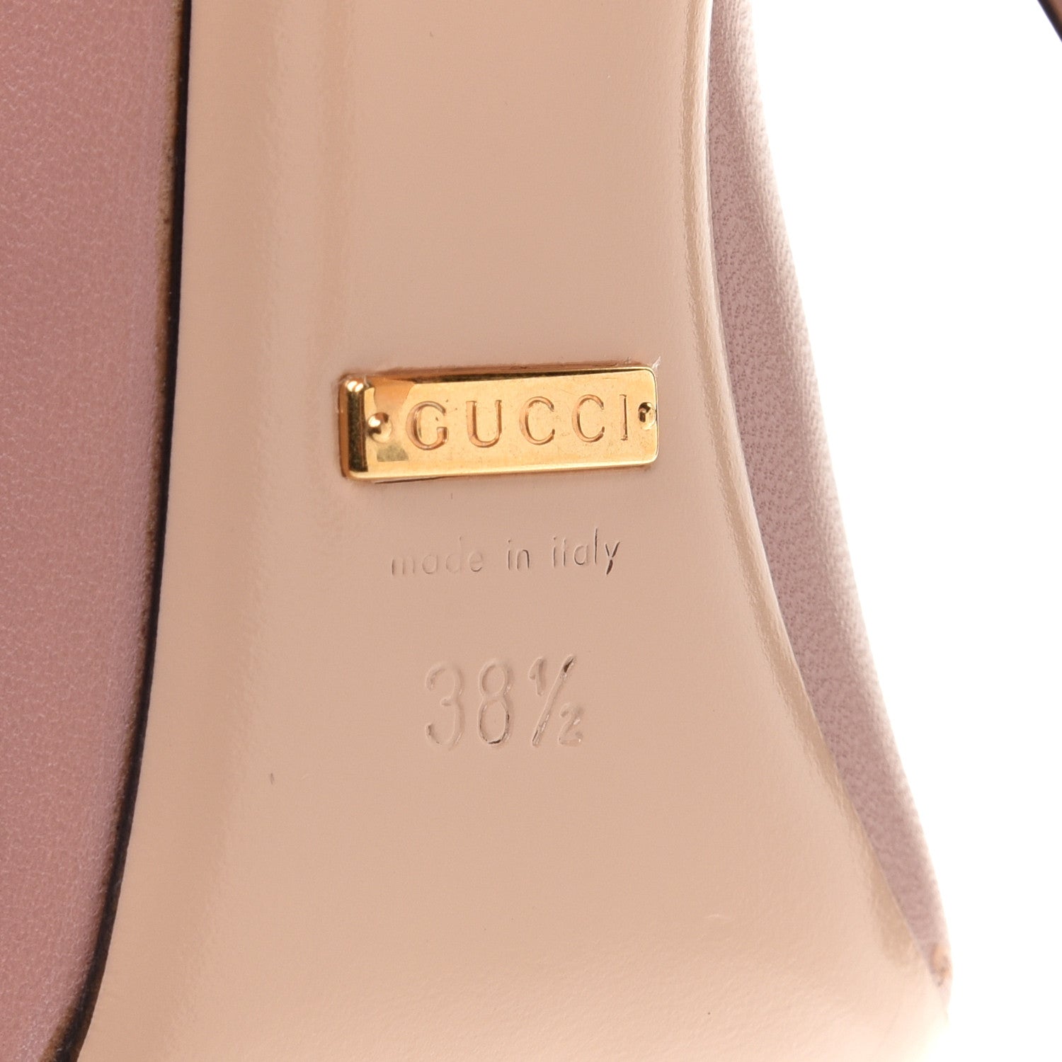 Gucci Malaga Kid Heart Pumps 38.5 Pink 7 of 12