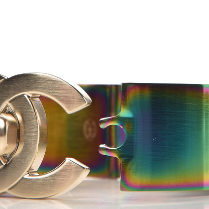 Chanel Metal Iridescent CC Cuff M Gold 4 of 5