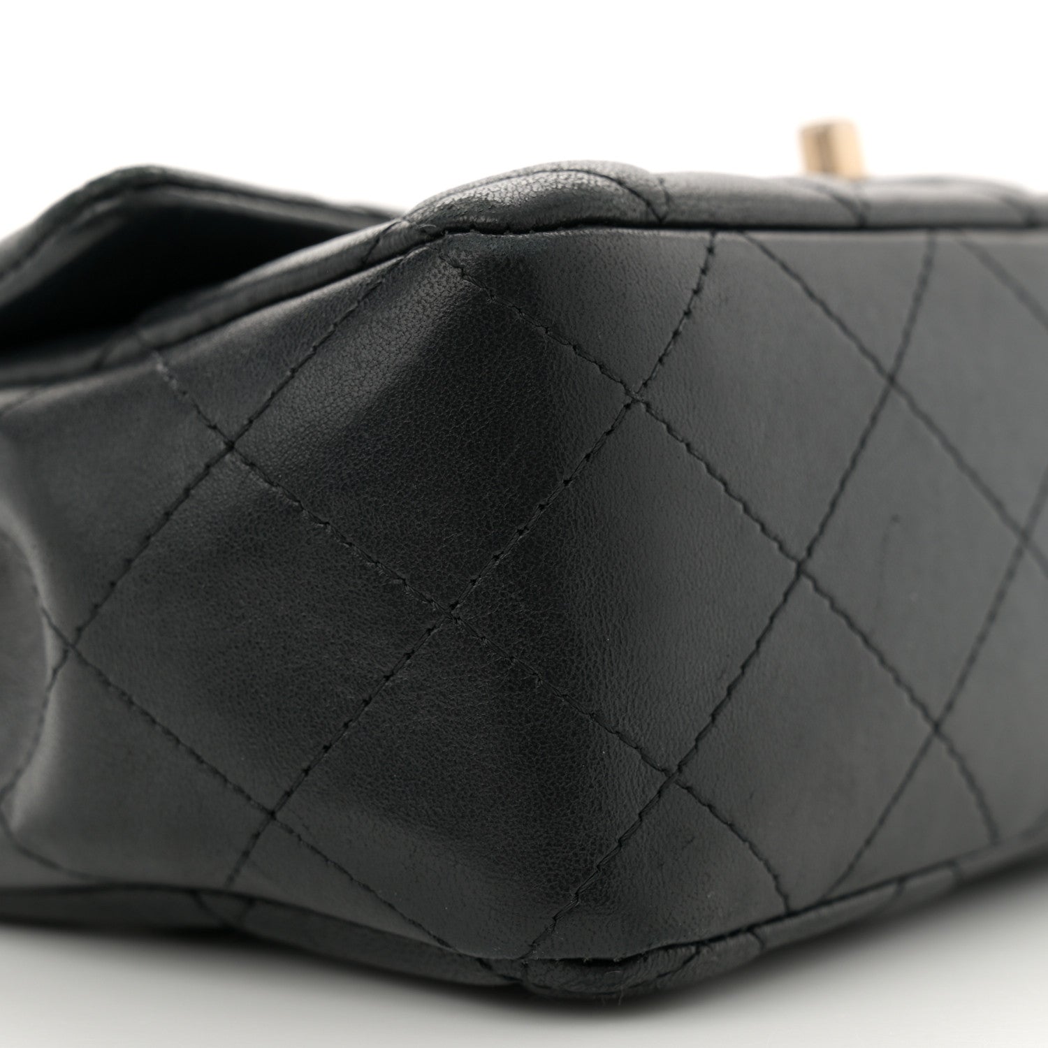 Chanel Lambskin Quilted Mini Rectangular Flap Black 9 of 12