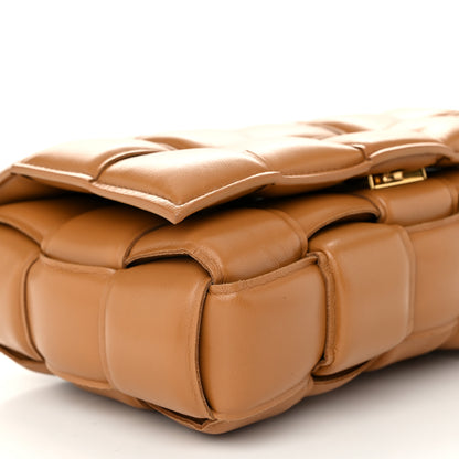 Bottega Veneta Nappa Maxi Intreccio Padded Cassette Crossbody Bag Caramel 9 of 10
