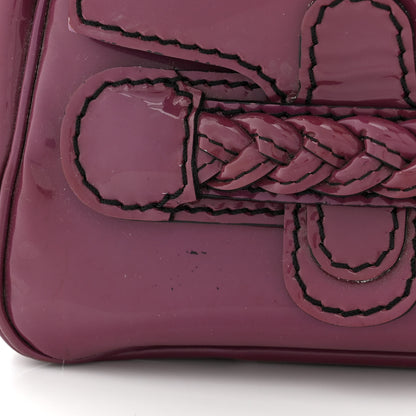 Valentino Garavani Patent Large Histoire Purple 13 of 15