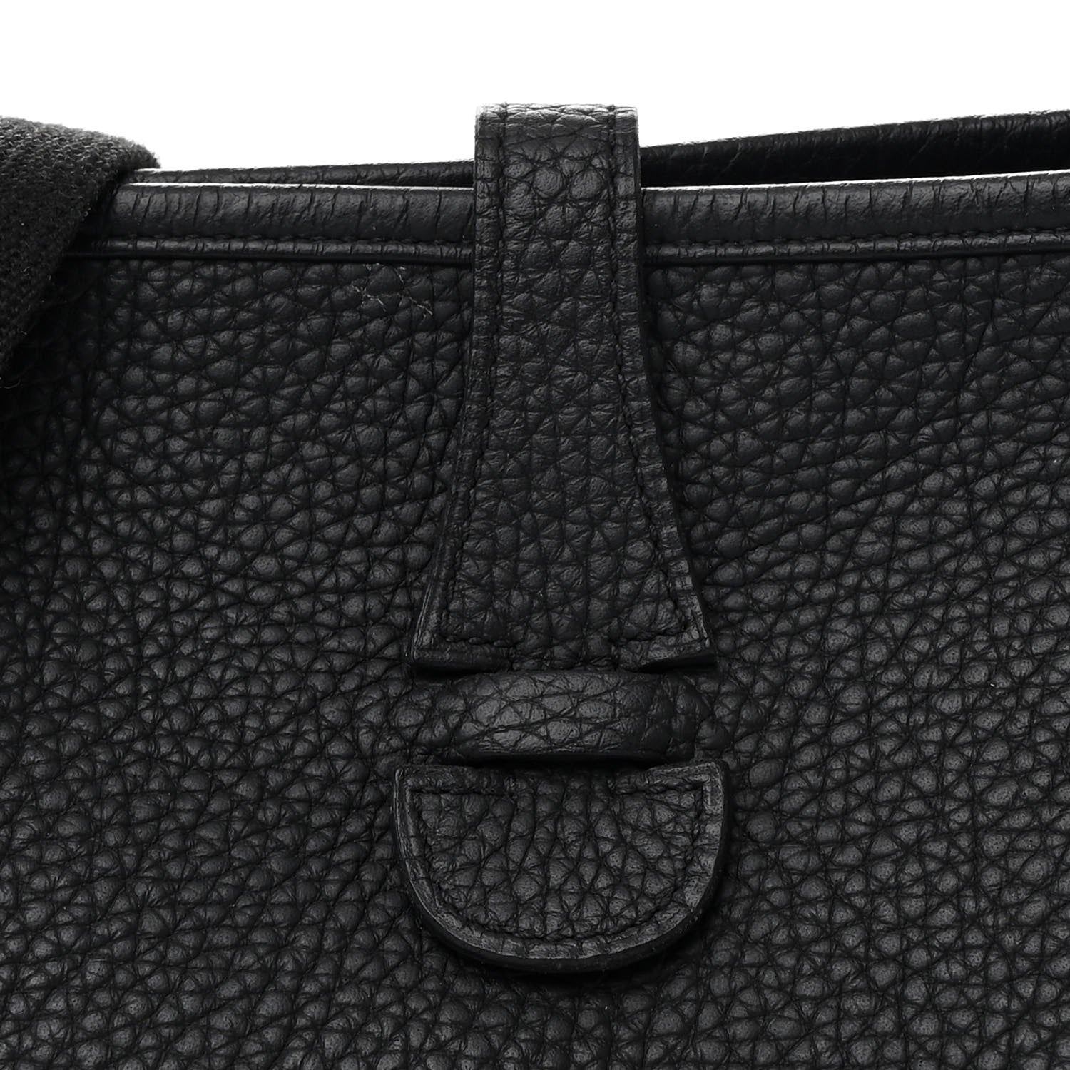 Hermes Taurillon Clemence Evelyne III PM Black 8 of 12