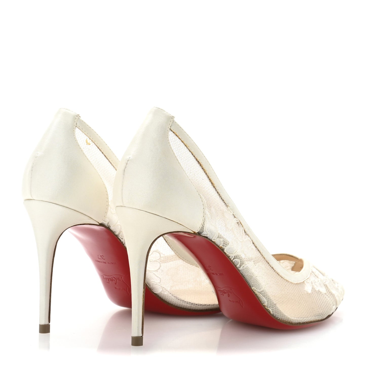 Lace Satin Neoalto 85 Pumps 37 Latte